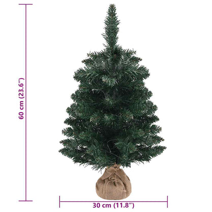 Fake Christmas Tree Green PVC Small Faux Tree Cone-shaped