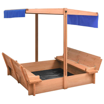 Sandbox Brown Firwood Medium Adjustable Armrests Sandbox