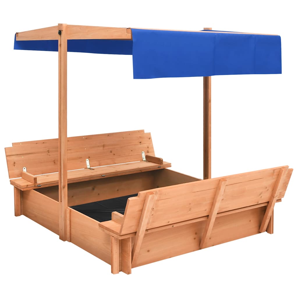 Sandbox Brown Firwood Medium Adjustable Armrests Sandbox