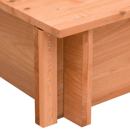 Sandbox Brown Firwood Medium Adjustable Armrests Sandbox