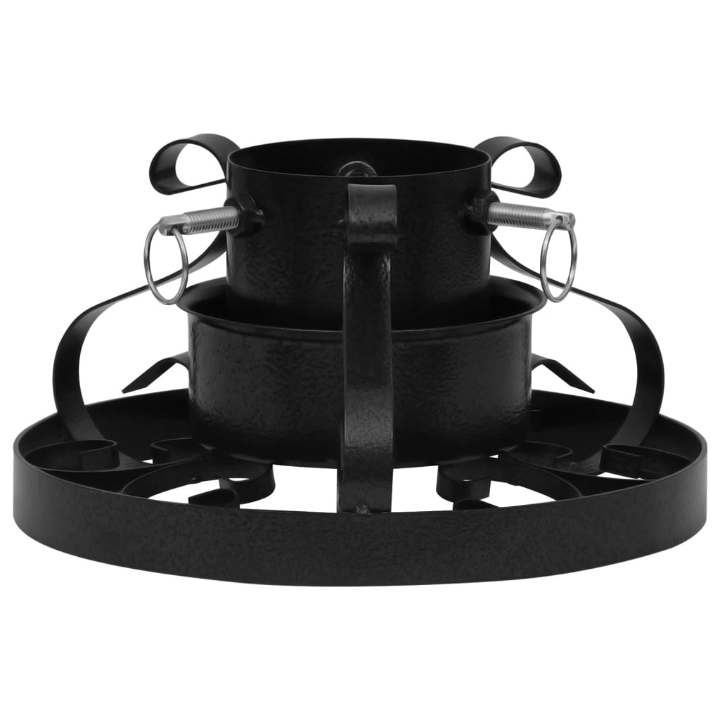 Christmas Tree Stand Black Metal Medium Decorative Inlays