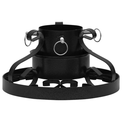 Christmas Tree Stand Black Metal Medium Decorative Inlays