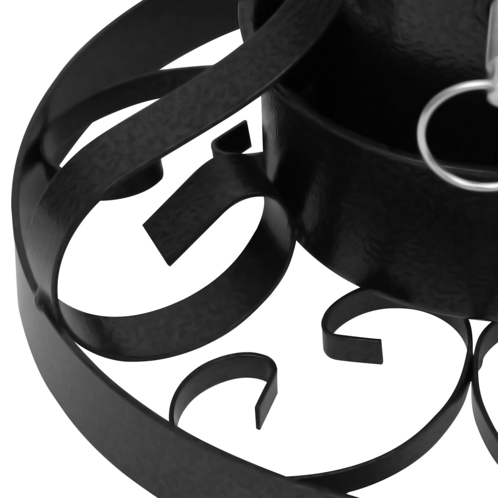 Christmas Tree Stand Black Metal Medium Decorative Inlays
