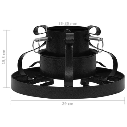 Christmas Tree Stand Black Metal Medium Decorative Inlays