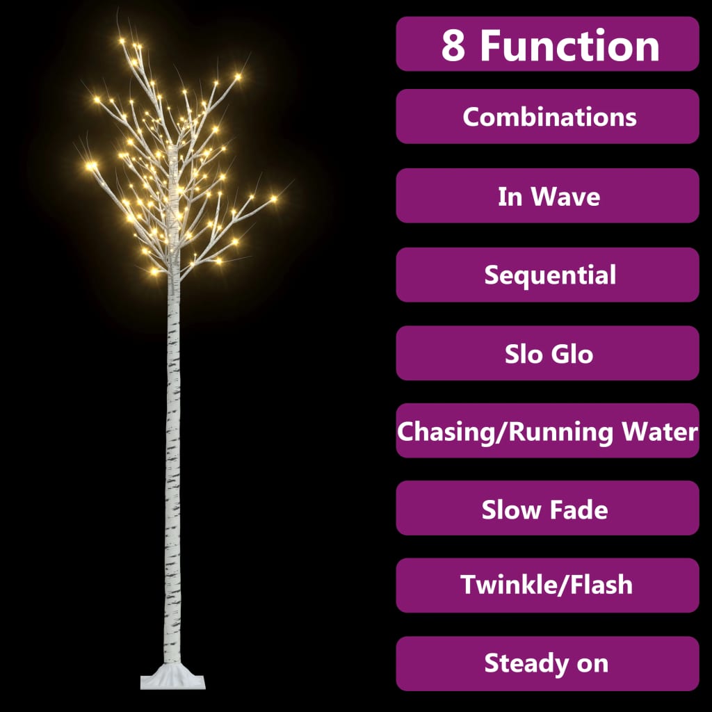 Christmas Tree 220 LEDs 7 ft Warm White Willow Indoor Outdoor