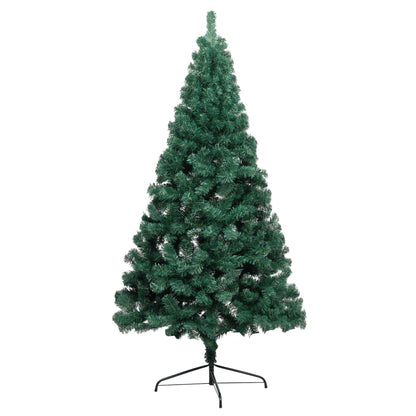 Artificial Half Christmas Tree Green PVC, steel 70.9 in tall