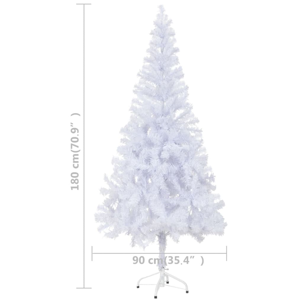 Christmas Tree White PVC, Plastic Medium Christmas Tree