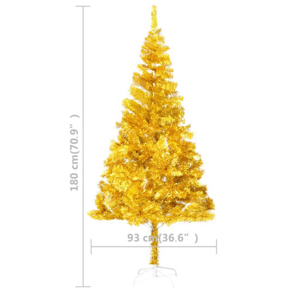 Artificial Christmas Tree Gold PVC Large