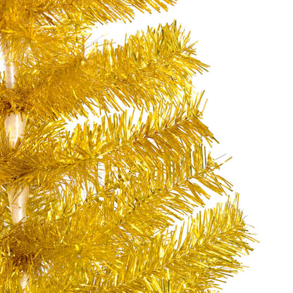 Artificial Christmas Tree Gold PVC 82.7 in