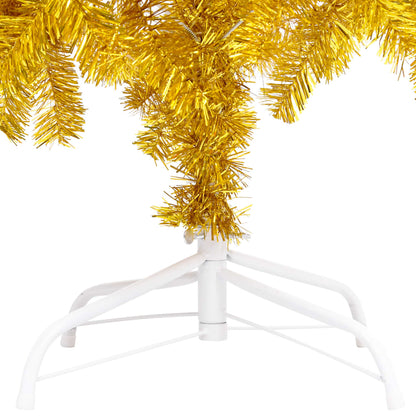 Artificial Christmas Tree Gold PVC 82.7 in