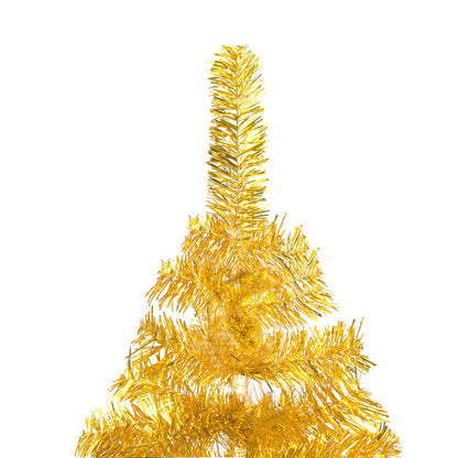 Artificial Christmas Tree Gold PVC 82.7 in