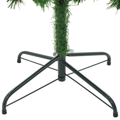 Christmas Tree Green with white tips Plastic and metal Large