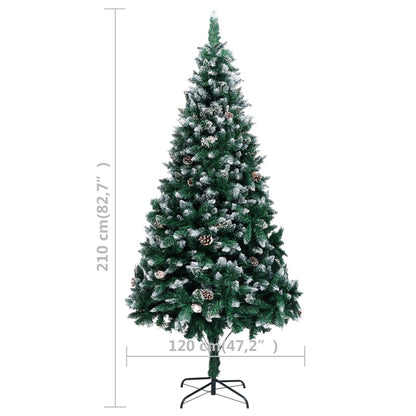 Christmas Tree Green and white PVC, steel Large