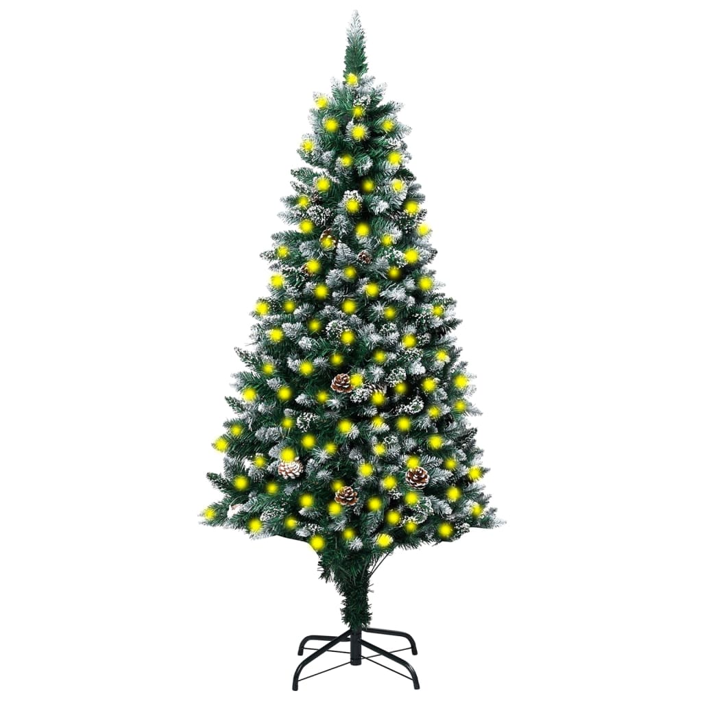 Christmas Tree Green and white PVC, steel 94.5 in