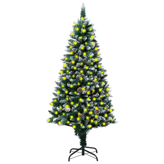 Christmas Tree Green and white PVC, steel 94.5 in