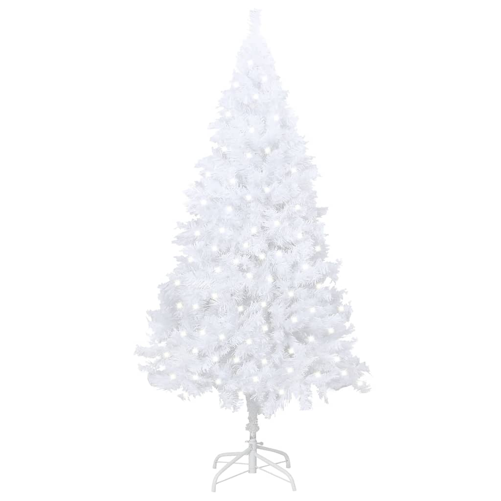 Artificial Christmas Tree White PVC, Steel Large