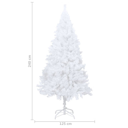 Artificial Christmas Tree White PVC, Steel Large