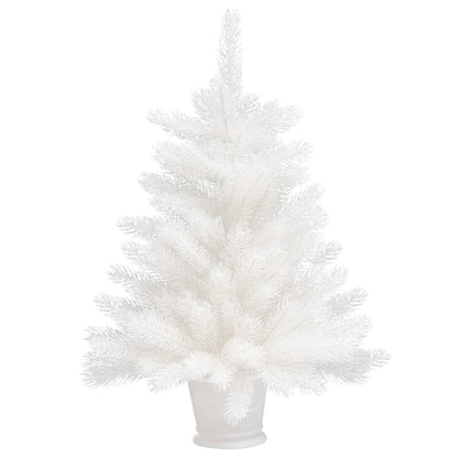 Artificial Pre-lit Christmas Tree White 25.6"