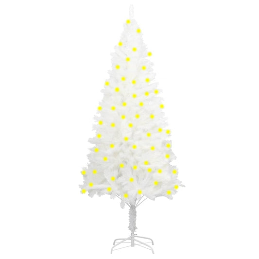 Artificial Pre-lit Christmas Tree White 59.1"