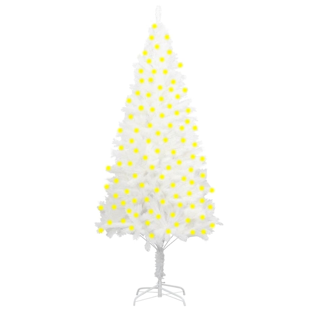 Artificial Pre-lit Christmas Tree White 94.5"