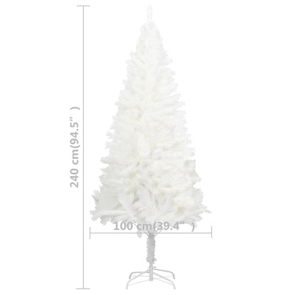 Artificial Pre-lit Christmas Tree White 94.5"
