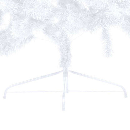 Artificial Half Pre-lit Christmas Tree with Ball Set White 47.2"