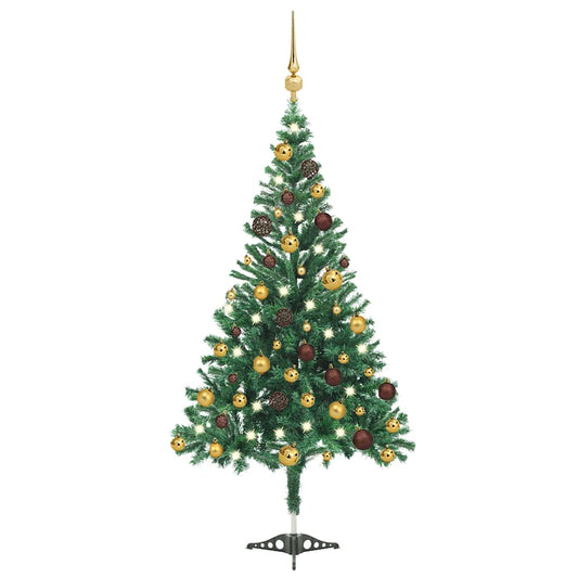Artificial Pre-lit Christmas Tree with Ball Set 47.2" 230 Branches