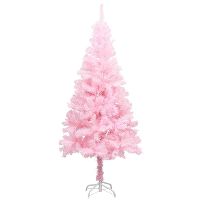 Artificial Christmas Tree Pink PVC, Steel, Plastic