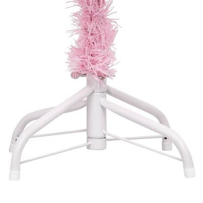Artificial Christmas Tree Pink PVC, Steel, Plastic