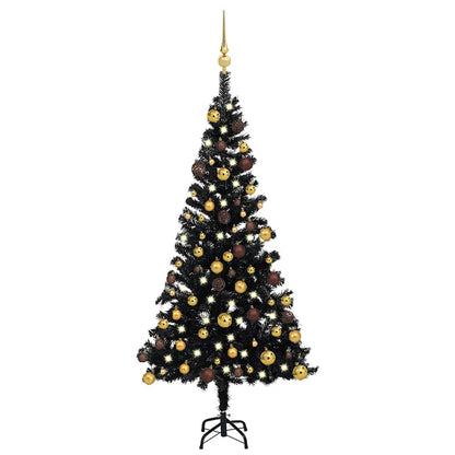 Artificial Christmas Tree Black PVC Medium