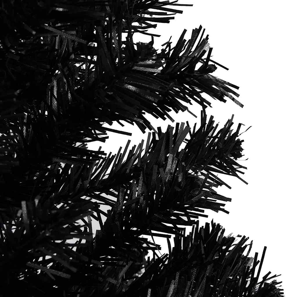 Artificial Christmas Tree Black PVC Medium