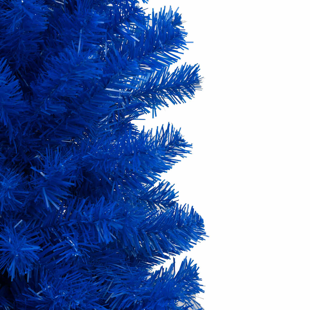 Artificial Christmas Tree Blue PVC, Steel, Plastic 59.1 in