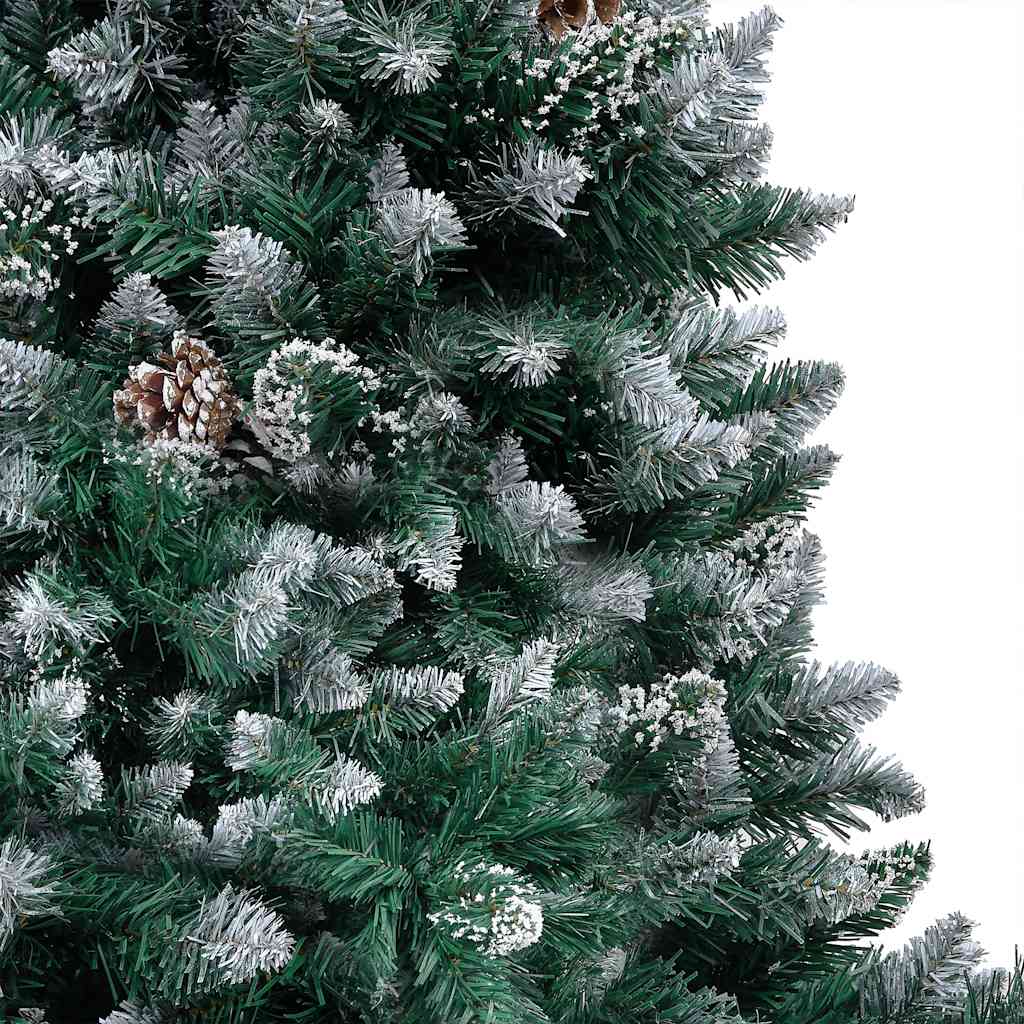 Artificial Christmas Tree with LEDs&Ball Set&Pinecones 82.7"