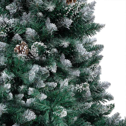Artificial Christmas Tree with LEDs&Ball Set&Pinecones 94.5"