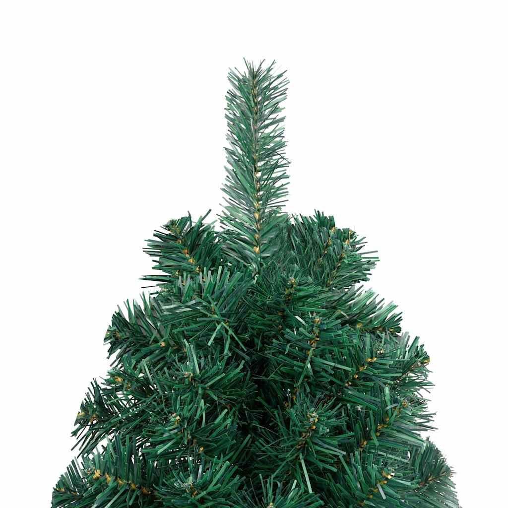 Artificial Half Pre-lit Christmas Tree with Ball Set Green 59.1"