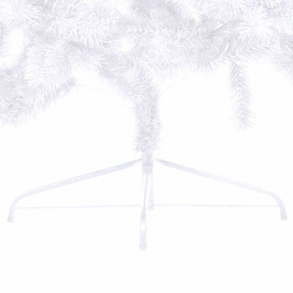 Artificial Half Pre-lit Christmas Tree with Ball Set White 47.2"