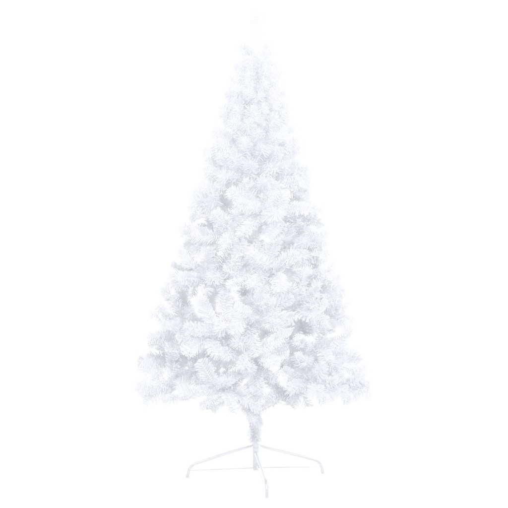 Artificial Half Pre-lit Christmas Tree with Ball Set White 59.1"