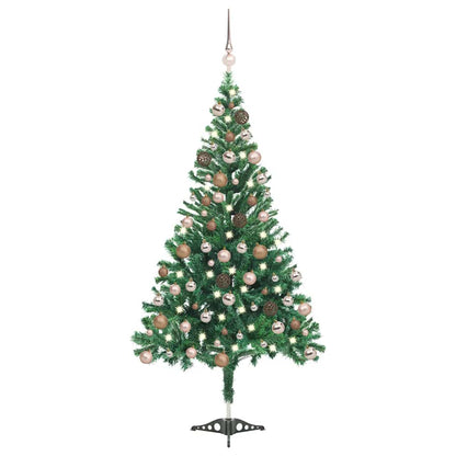 Artificial Pre-lit Christmas Tree with Ball Set 47.2" 230 Branches