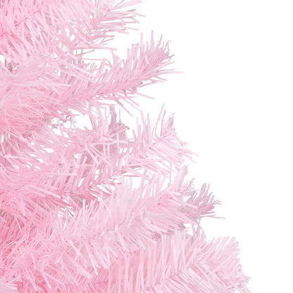 Artificial Pre-lit Christmas Tree with Ball Set Pink 82.7" PVC