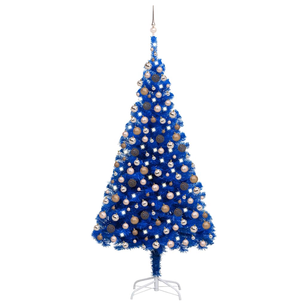 Artificial Christmas Tree Blue PVC Large