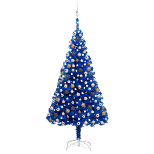 Artificial Christmas Tree Blue PVC Large