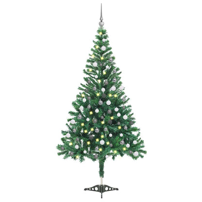 Artificial Pre-lit Christmas Tree with Ball Set 47.2" 230 Branches