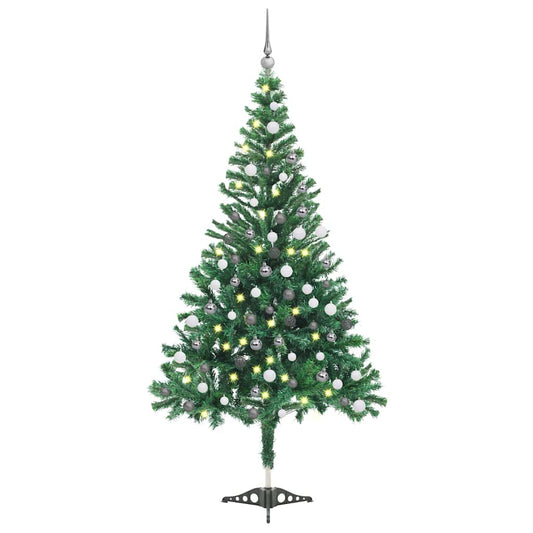Artificial Pre-lit Christmas Tree with Ball Set 47.2" 230 Branches
