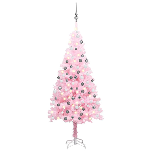 Artificial Christmas Tree Pink PVC Artificial Christmas Tree