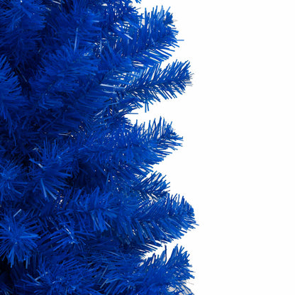 Artificial Pre-lit Christmas Tree with Ball Set Blue 70.9" PVC