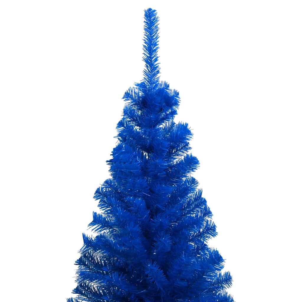 Artificial Pre-lit Christmas Tree with Ball Set Blue 70.9" PVC