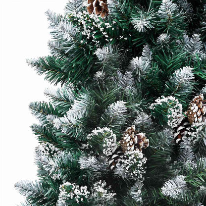 Artificial Christmas Tree with LEDs&Ball Set&Pine Cones 94.5"