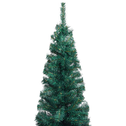 Artificial Christmas Tree Green PVC Slim Cone-shaped