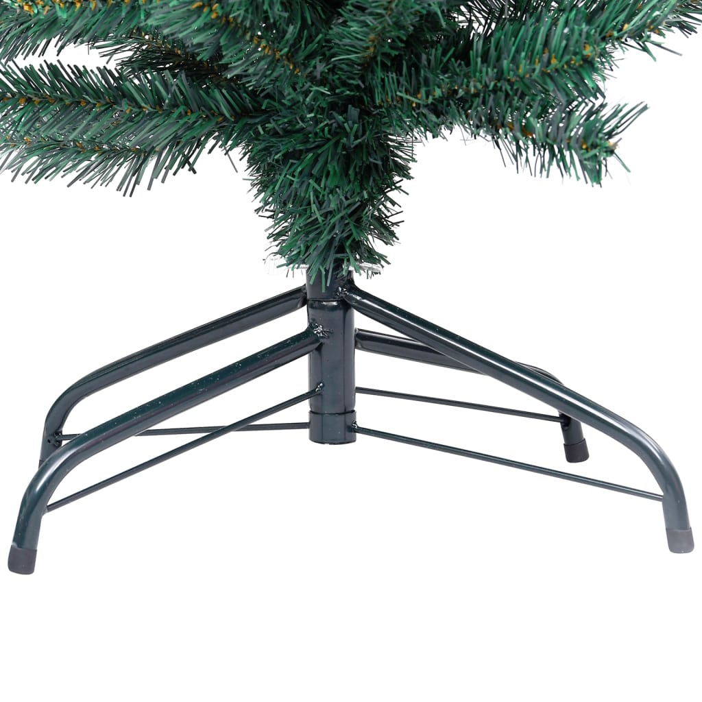 Artificial Christmas Tree Green PVC Slim Cone-shaped