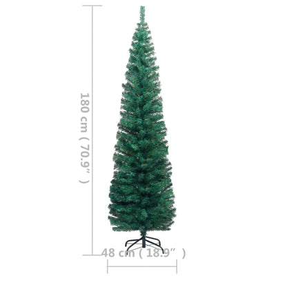 Artificial Christmas Tree Green PVC, steel 70.9 in